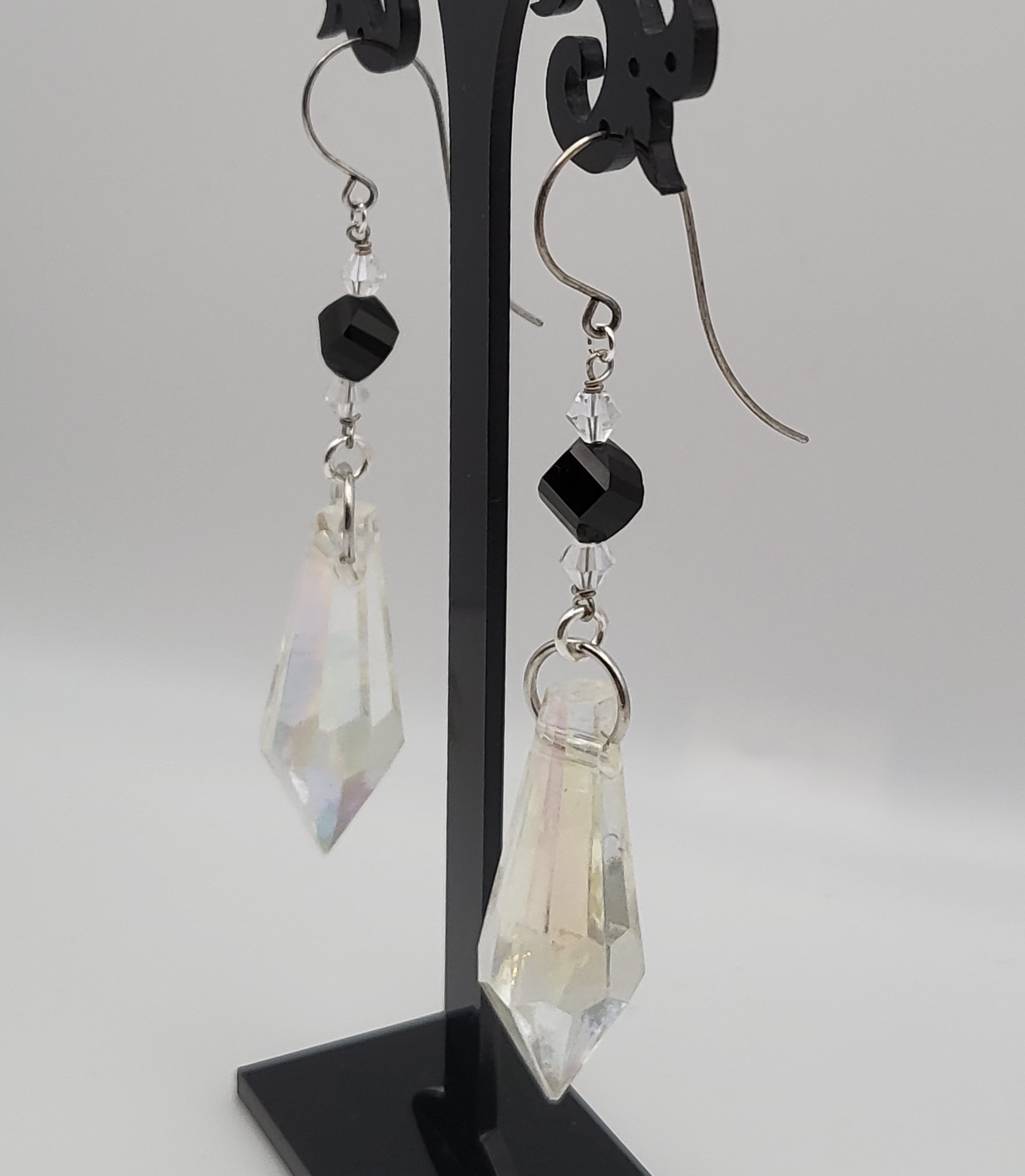 Earrings- Iridescent Crystals